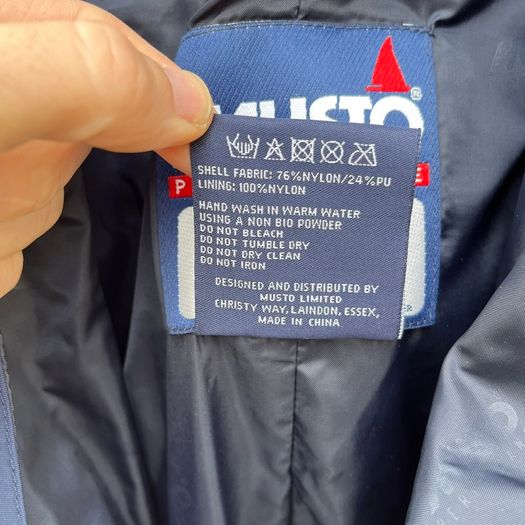 Musto Mens Blue Performance Salopettes Bib Trousers Breathable UK Size Small
