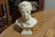 Vintage Genuine Signed 1987.Giannelli Musical Composer Alabaster Mini Bust of Schubert Made in Italy