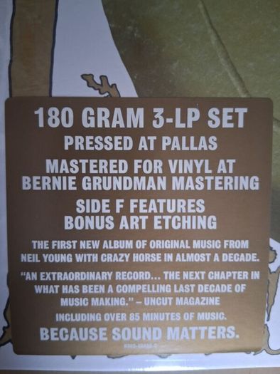 Neil Young Sealed Triple Vinyl