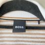 BOSS Enelina Striped V-Neck Polo Top Image 5