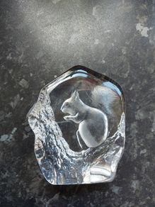 Mats Jonasson Squirrel paperweight