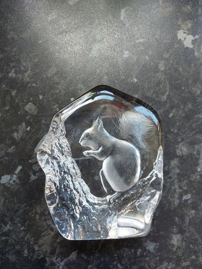 Mats Jonasson Squirrel paperweight