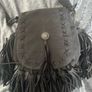A-Zone grey fringe cross body shoulder bag Postage included Image 3