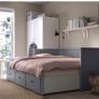 Sofa bed Ikea Hemnes, with storage drawers & incl mattress Image 4