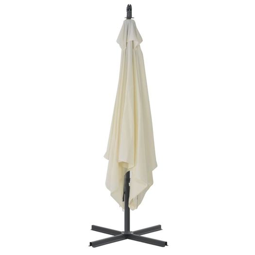 Cantilever Umbrella with Steel Pole 300 cm Sand