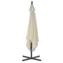 Cantilever Umbrella with Steel Pole 300 cm Sand Image 2