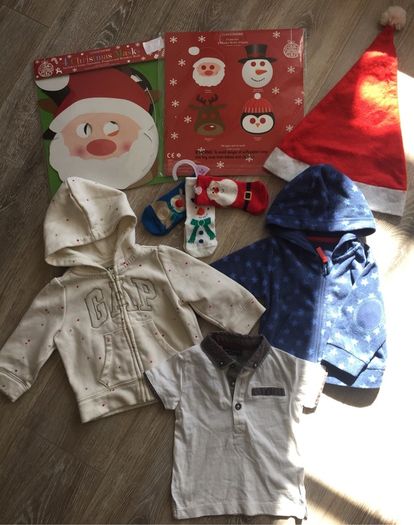Soft toys teddy bears balls kids baby clothes GAP jumpers t-shirts Christmas masks hat socks