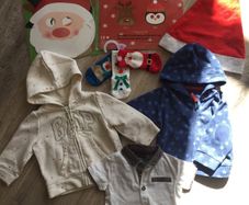 Soft toys teddy bears balls kids baby clothes GAP jumpers t-shirts Christmas masks hat socks
