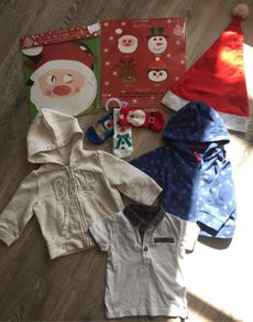 Soft toys teddy bears balls kids baby clothes GAP jumpers t-shirts Christmas masks hat socks