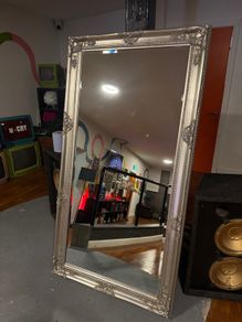 Silver Framed Mirror French Style