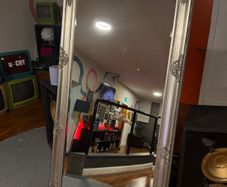 Silver Framed Mirror French Style