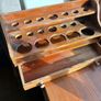 Antique wooden test tube and bottle holder, Image 2