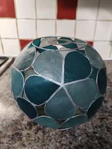 Vintage Blue Flower Lampshade