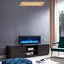 Dilton 40/102cm 3 in 1 Electric Fireplace with logs, Freestanding, Wall Mounted, Recessed, 9 Colour Flame Effect, Media Wall Compatible, 900W - 1800W Heater, Remote Control Image 6