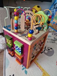 kids toys Zany Zoo Wooden Activity Cube Assortment