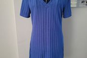 royal blue v neck dress