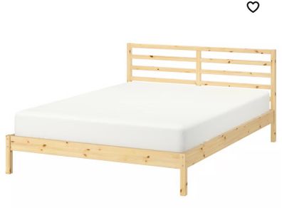 IKEA Tarva Bed Frame King Size (Mahogany Wood Dyed)