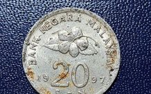 Malaysia 20 sen coin