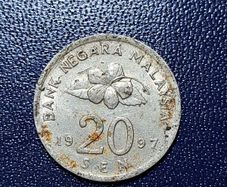 Malaysia 20 sen coin