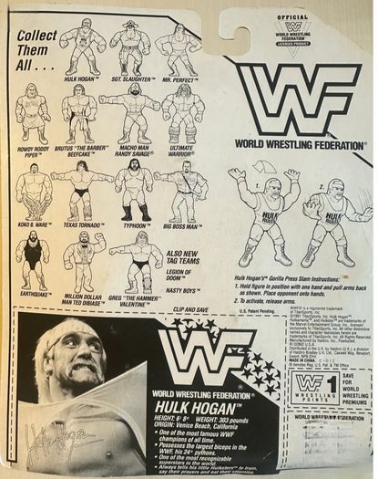WWF WWE Hasbro Hulk Hogan Series 1 MOC 1990