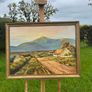 Oil painting rural landscape scene Donegal Image 5