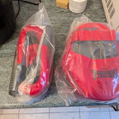 boxing gloves and pads