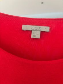 Cos dress red with pockets