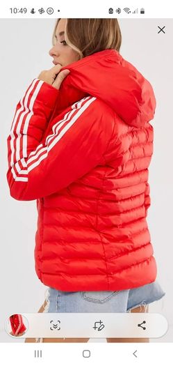 Adidas Originals 3 stripe Red Jacket