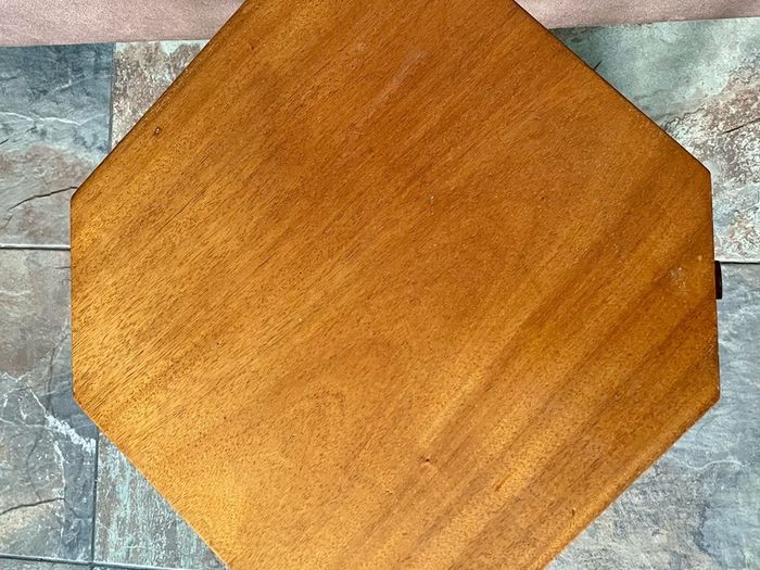 Unique 1950s Mid Century Solid Teak Side Occasional or Small Coffee table