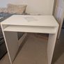 IKEA TORALD White Desk / Computer Table with Built-In Shelf Image 2