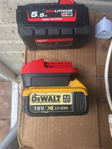 Adapter For DeWalt For Milwaukee DM18SNAP Battery To Snap On Tool Adapter