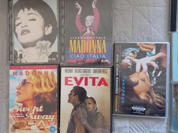 Madonna Dvd + Cd Bundle Collection 80's 90's Live Pop Music And Movies