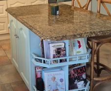 Granite top kitchen island