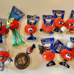 Collection of 1990s McVities Jaffa Cake Orangey Tangs Koosh