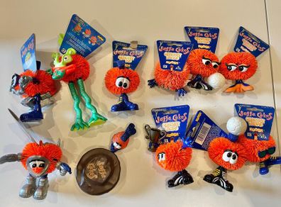 Collection of 1990s McVities Jaffa Cake Orangey Tangs Koosh