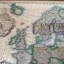 Antique map of Europe in vintage frame Image 3