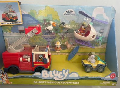 Bluey car vehicle set and match box car set