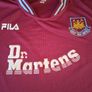 West Ham United Jersey. Official Fila Mens Home Jersey From Seasons 2001/2003. Authentic Original From The Time. Collect In Dublin Or Receive Via Post. Image 4