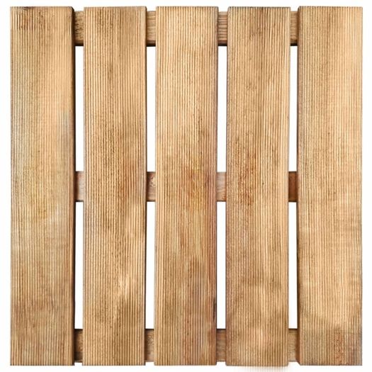 30 pcs Decking Tiles 50x50 cm Wood Brown