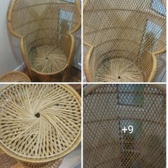 Antique peacock chair