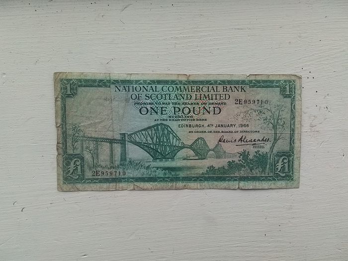 Bank Of Scotland One Pount Note.