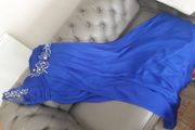 Blue Gemstone Debs wedding Maxi dress 16