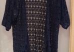 Brand New, Navy shorts sleeve crochet cardigan