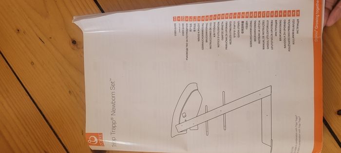 Stokke Tripp Trapp newborn seat, baby set, harness and tray
