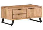 Coffee Table 90x50x40 cm Solid Acacia Wood with Live Edges