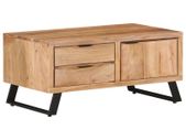 Coffee Table 90x50x40 cm Solid Acacia Wood with Live Edges