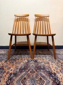 A Nice Pair of Mid Century Scandinavian Teak Chairs