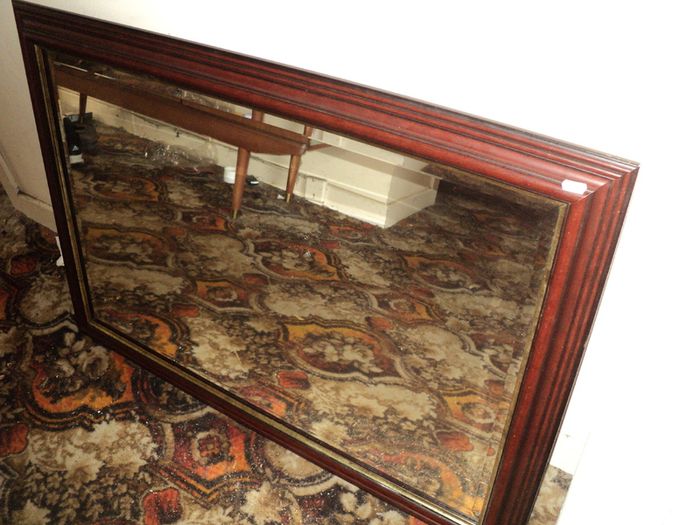 Large Mahogany  Wall Mirror