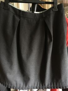 gray skirt