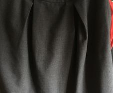 gray skirt